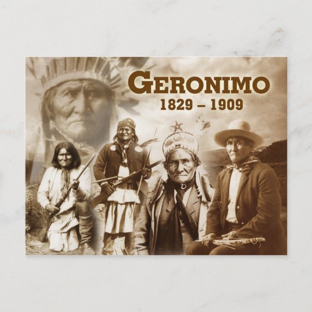 Carte Postale Geronimo de la Chiricahua Apache (Devant)