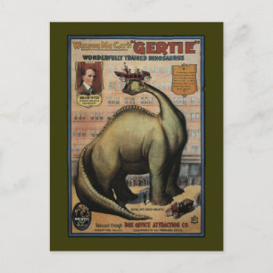 Carte Postale Gertie Le Dinosaur