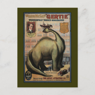 Carte Postale Gertie Le Dinosaur