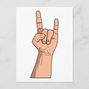 Carte Postale Gesture des signes main Hook'em