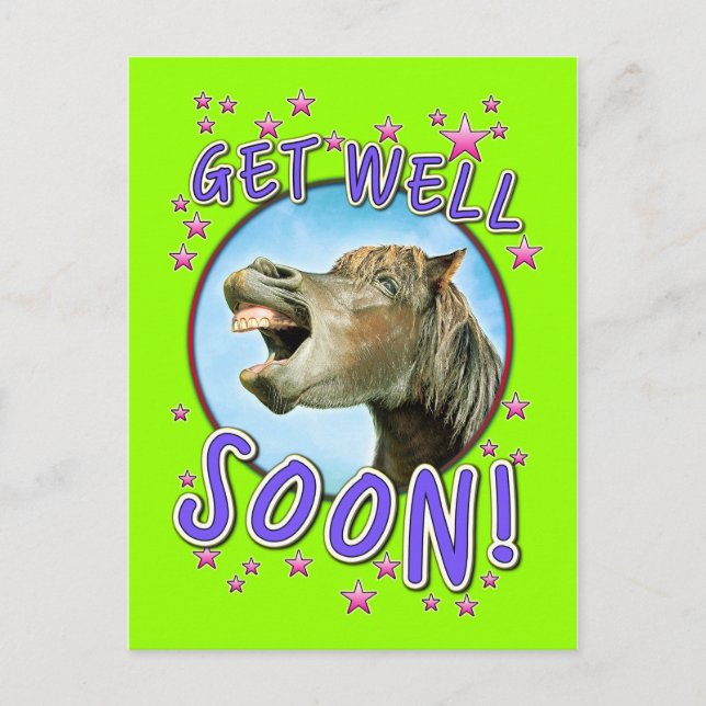 CARTE POSTALE GET WELL SOON ! (Devant)