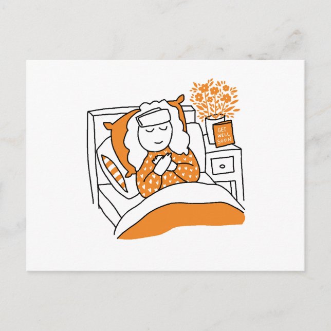 Carte Postale Get well soon (Devant)