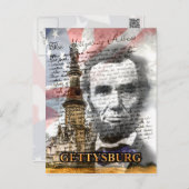 Carte postale Gettysburg Adresse (Devant / Derrière)