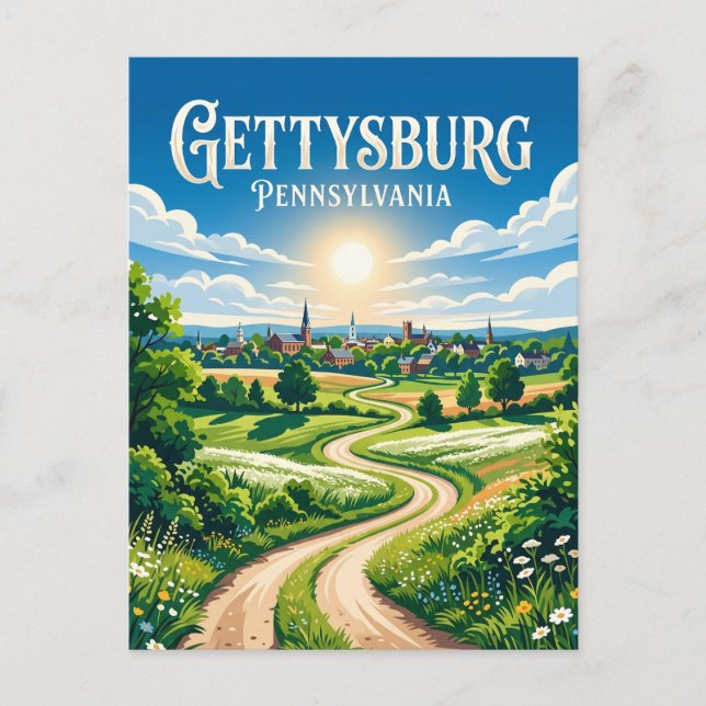 Carte Postale Gettysburg États-Unis (Devant)