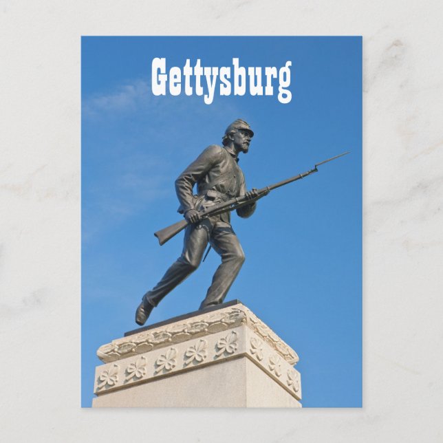 Carte postale Gettysburg Statue I (Devant)
