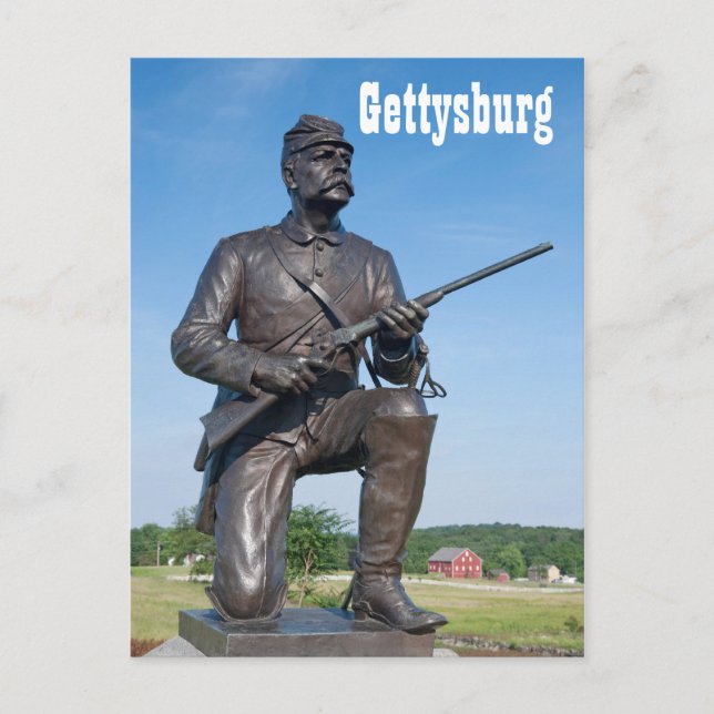 Carte postale Gettysburg Statue II (Devant)