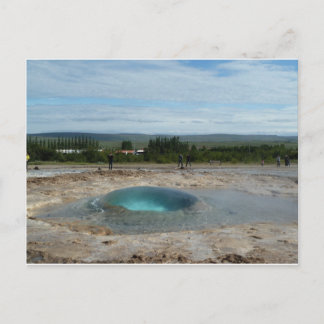Carte Postale Geyser about to erupt! greeting card