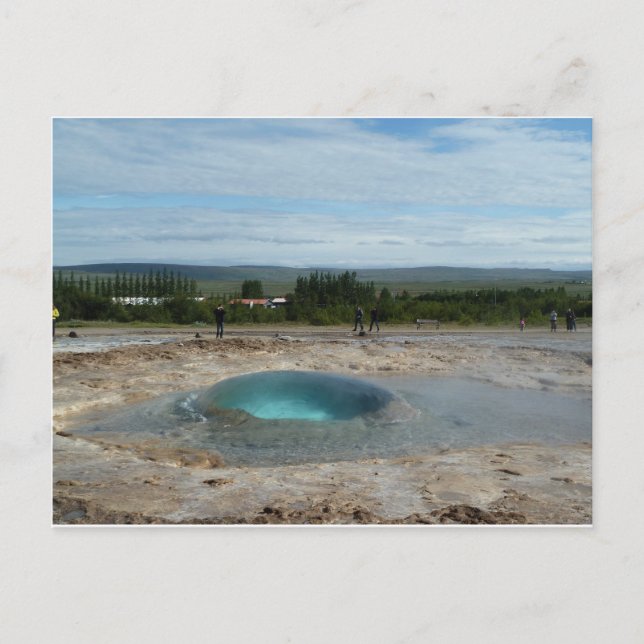 Carte Postale Geyser about to erupt! greeting card (Devant)