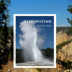 Carte Postale Geyser, parc national de Yellowstone