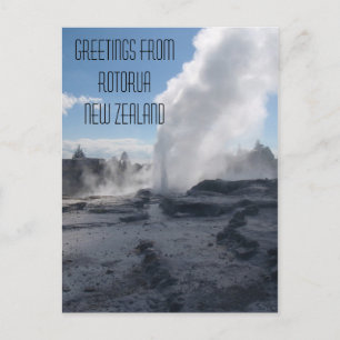 Carte Postale Geyser, Rotorua, Nouvelle-Zélande