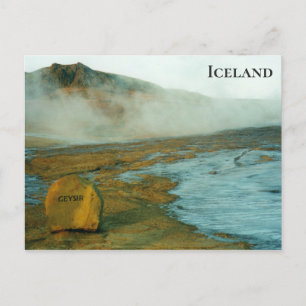Carte Postale Geysir Islande Photo de voyage