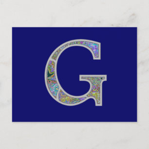 Carte Postale Gg Monogramme éclairé