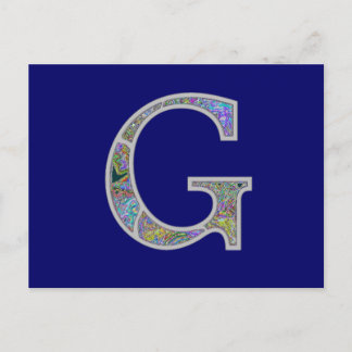 Carte Postale Gg Monogramme éclairé