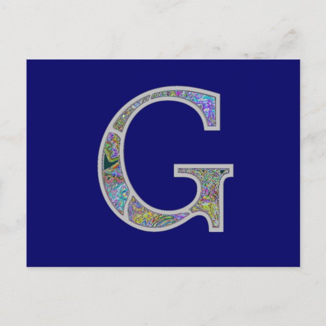 Carte Postale Gg Monogramme éclairé (Devant)