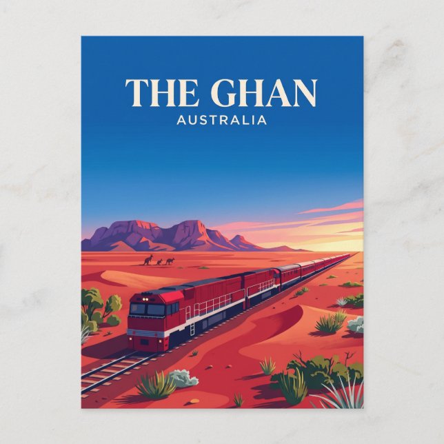 Carte Postale Ghan (Australian Outback) Australie (Devant)