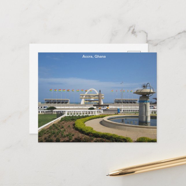 Carte postale Ghana (Devant/Arrière en situation)
