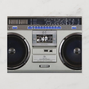 Carte Postale Ghetto Blaster Boombox