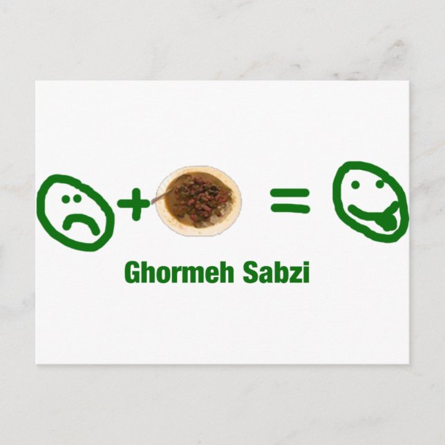 Carte Postale Ghormeh Sabzi (Devant)