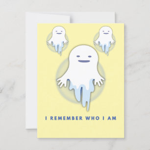 Carte Postale Ghost - Je Me Souviens Qui Je Suis