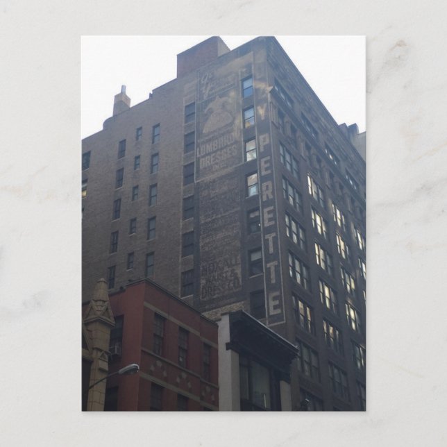 Carte Postale Ghost Signes Garment District Architecture New Yor (Devant)