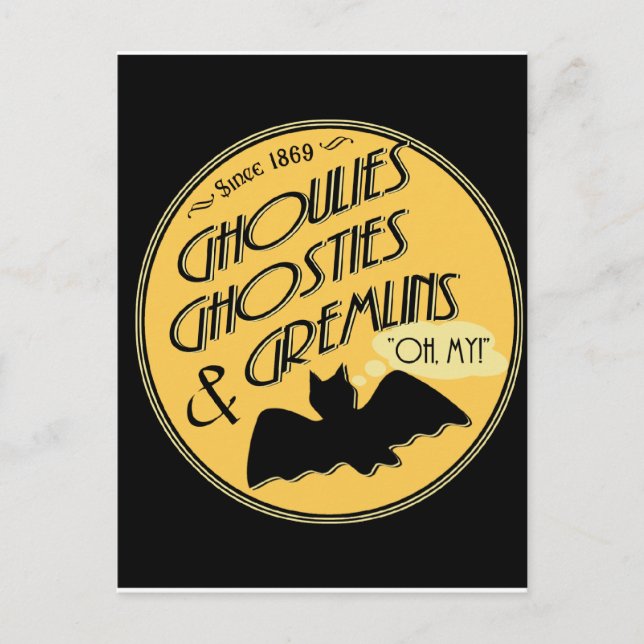 Carte Postale Ghoulies Ghosties et Gremlins (Devant)