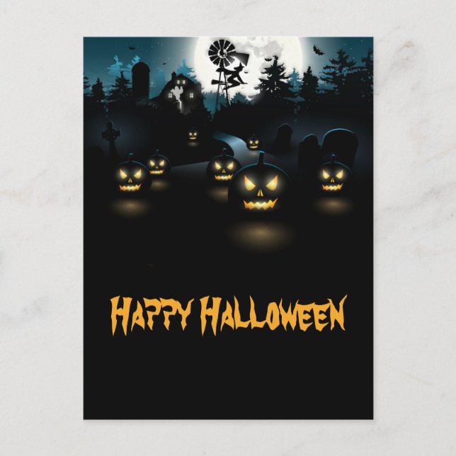 Carte postale Ghoulish Halloween (Devant)