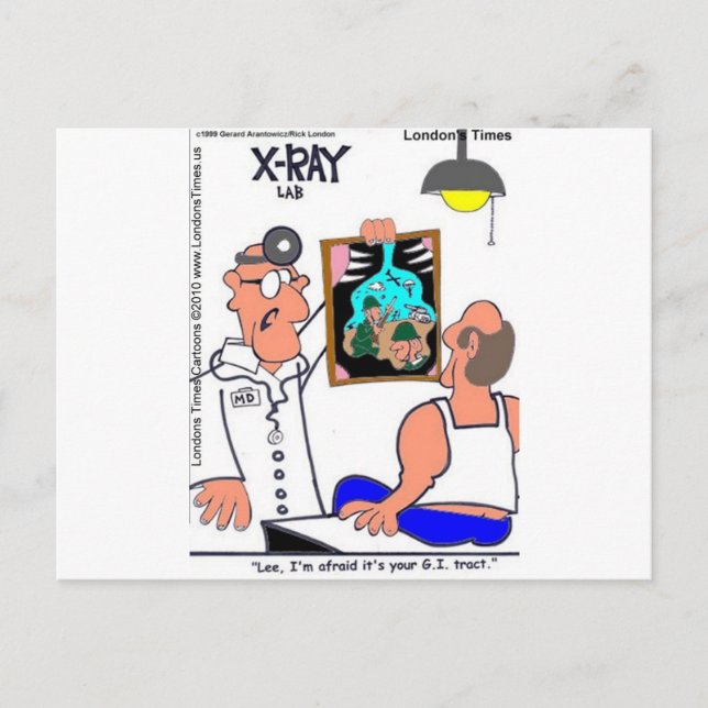 Carte Postale GI Tract Funny Gastro-intestinal Cadeaux Médicales (Devant)