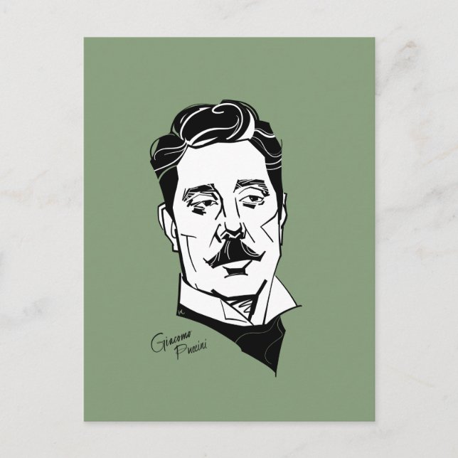 Carte Postale Giacomo Puccini (Devant)