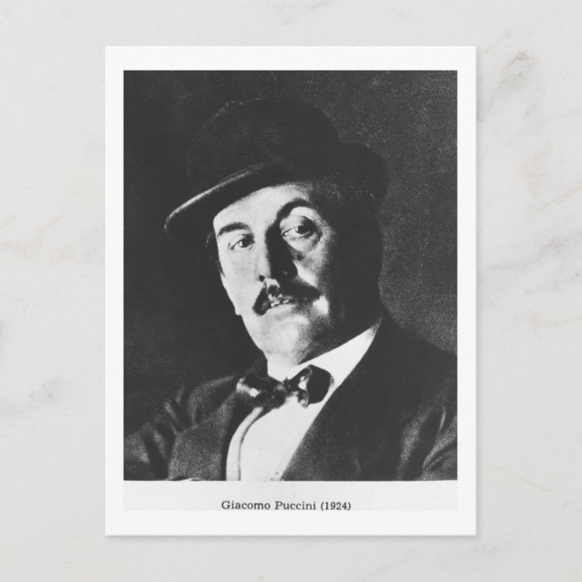 Carte Postale Giacomo Puccini (1858-1924) 1924 (photo) (b/w (Devant)
