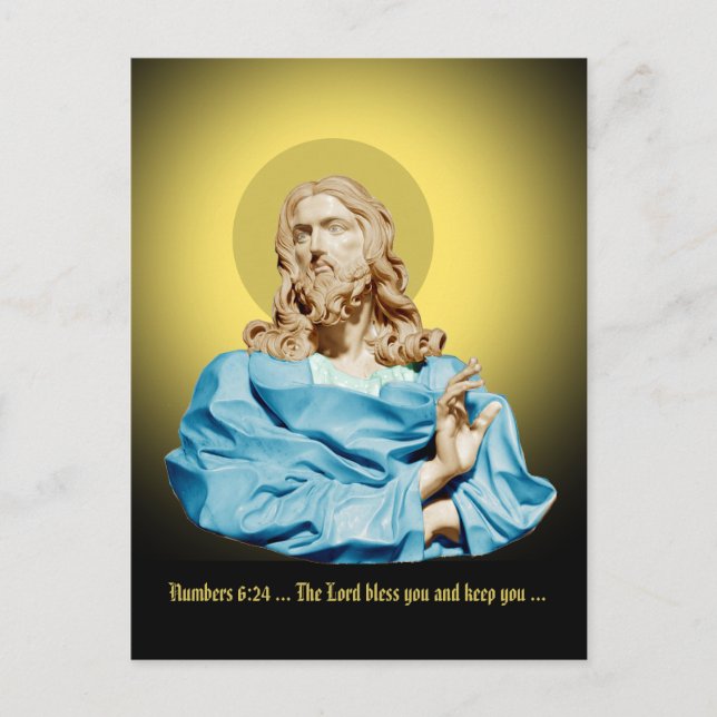 Carte Postale Gian Lorenzo Bernini Bust of Christ 1679 (Devant)