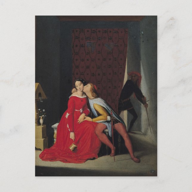 Carte Postale Gianciotto découvre Paolo et Francesca, 1814 (Devant)