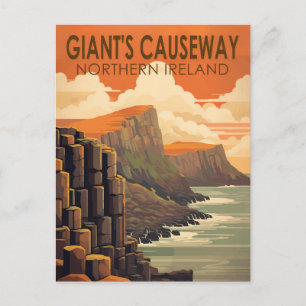 Carte Postale Giants Causeway Irlande du Nord Voyage Vintage