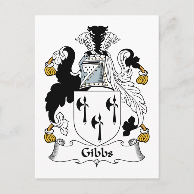 Carte Postale Gibbs Family Crest (Devant)
