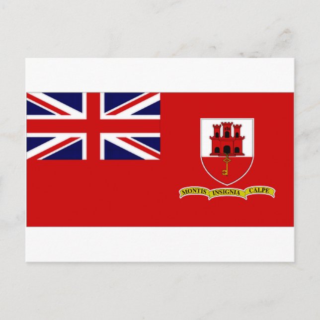 Carte Postale Gibraltar Civil Ensign (Devant)