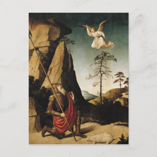 Carte Postale Gideon and the Fleece, c.1490 (Devant)
