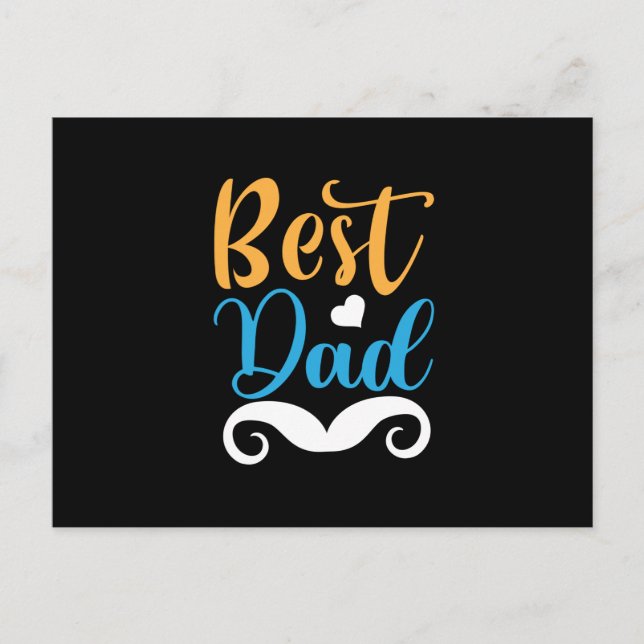 Carte Postale Gifts Father | Best Dad (Devant)
