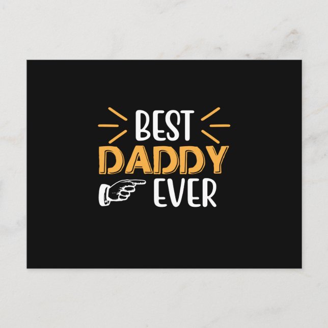 Carte Postale Gifts Father | Best Daddy Ever (Devant)