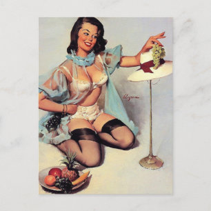 Carte Postale Gil Elvgren - design de bon goût - pin up Vintage