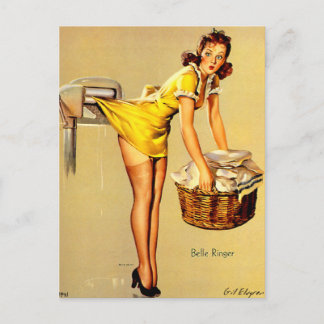 Carte Postale Gil Elvgren ♡ pin Vintage fille ♡