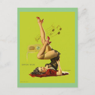 Carte Postale Gil Elvgren - Vintage pin up