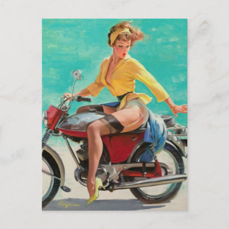 Carte Postale Gil Elvgren Vintage Pin up girl