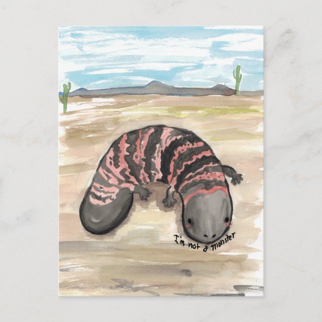 Carte Postale Gila (Je ne suis pas un) Monster (Devant)