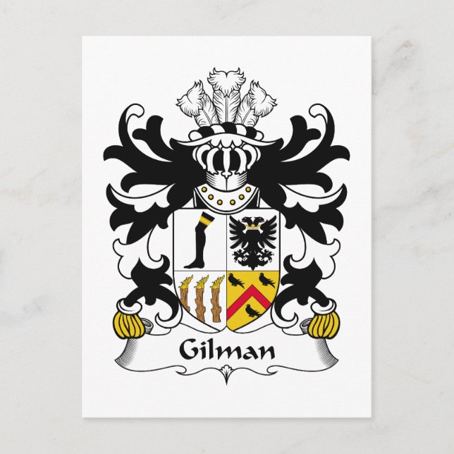 Carte Postale Gilman Family Crest (Devant)