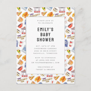 Carte Postale Gilmore Girls Aquarelle Icônes Baby shower