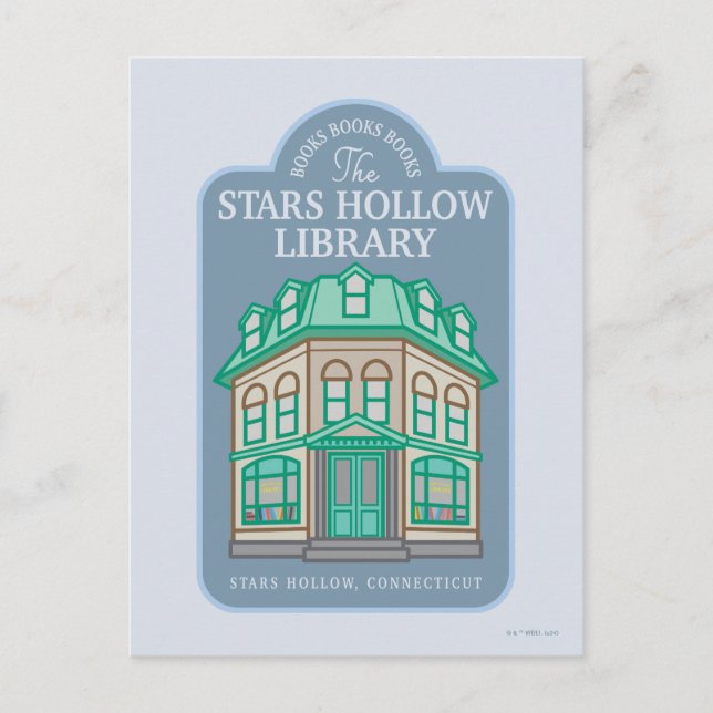 Carte Postale Gilmore Girls | Bibliothèque de Stars Hollow (Devant)
