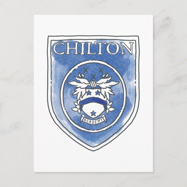 Carte Postale Gilmore Girls | Chilton Academy Watercolor Badge (Devant)