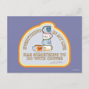 Carte Postale Gilmore Girls   Graphique des devis de café