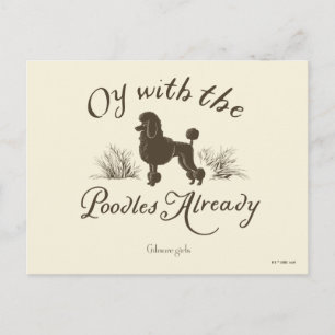 Carte Postale Gilmore Girls Oy avec les PoodlesDesign