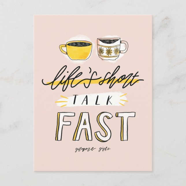 Carte Postale Gilmore Girls | Vie courte présentation rapide - C (Devant)