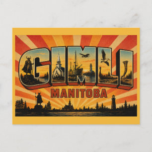 Carte Postale Gimli Manitoba Patrimoine Islandais